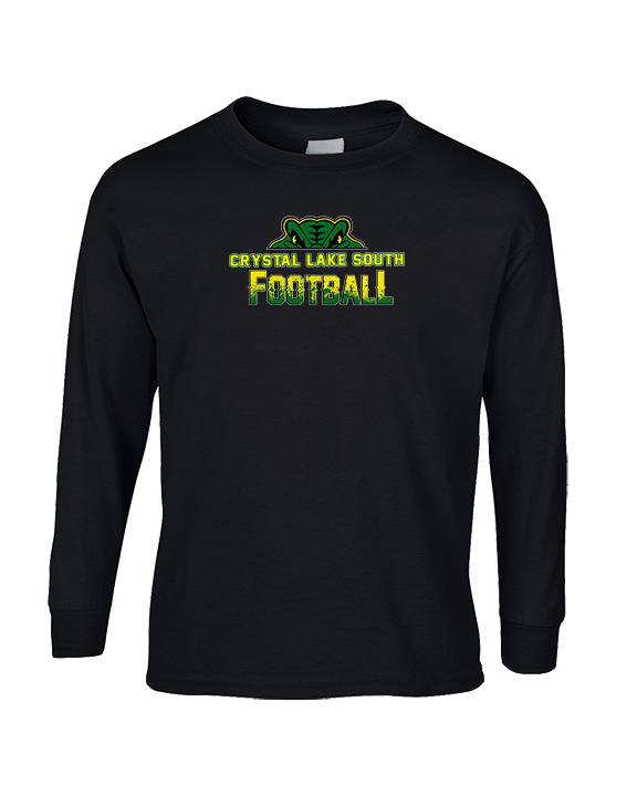 Crystal Lake South HS Football Splatter - Cotton Longsleeve