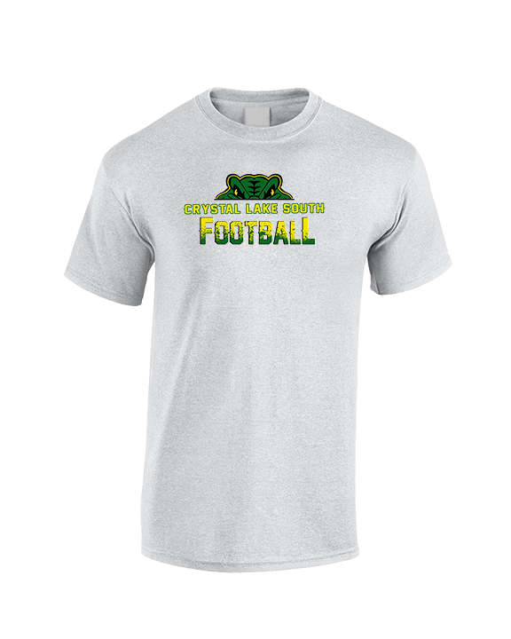 Crystal Lake South HS Football Splatter - Cotton T-Shirt