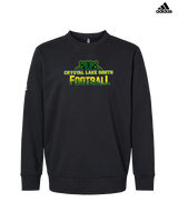 Crystal Lake South HS Football Splatter - Mens Adidas Crewneck