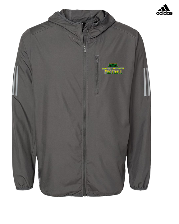 Crystal Lake South HS Football Splatter - Mens Adidas Full Zip Jacket