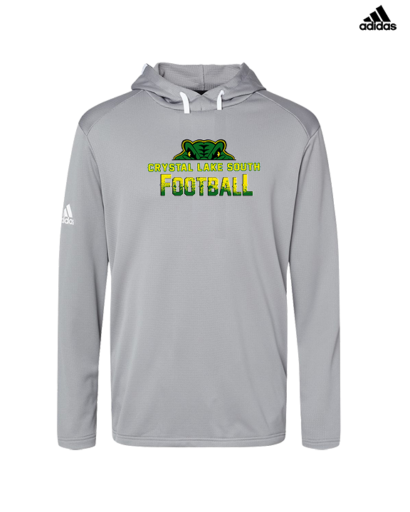 Crystal Lake South HS Football Splatter - Mens Adidas Hoodie