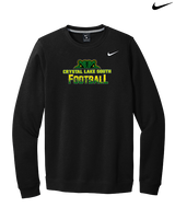 Crystal Lake South HS Football Splatter - Mens Nike Crewneck