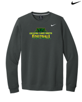 Crystal Lake South HS Football Splatter - Mens Nike Crewneck