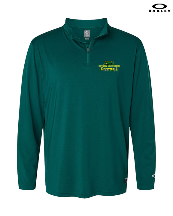 Crystal Lake South HS Football Splatter - Mens Oakley Quarter Zip