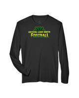 Crystal Lake South HS Football Splatter - Performance Longsleeve