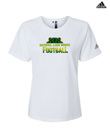 Crystal Lake South HS Football Splatter - Womens Adidas Performance Shirt