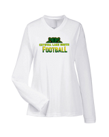 Crystal Lake South HS Football Splatter - Womens Performance Longsleeve