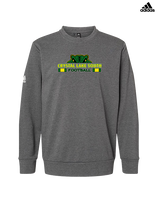 Crystal Lake South HS Football Stacked - Mens Adidas Crewneck