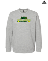 Crystal Lake South HS Football Stacked - Mens Adidas Crewneck