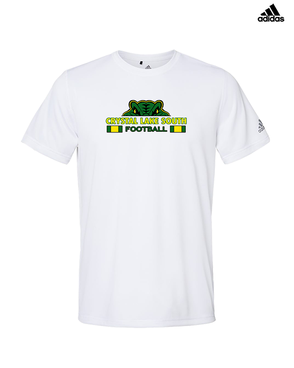 Crystal Lake South HS Football Stacked - Mens Adidas Performance Shirt