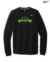 Crystal Lake South HS Football Stacked - Mens Nike Crewneck