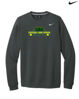 Crystal Lake South HS Football Stacked - Mens Nike Crewneck