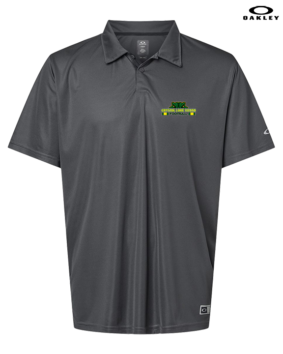 Crystal Lake South HS Football Stacked - Mens Oakley Polo