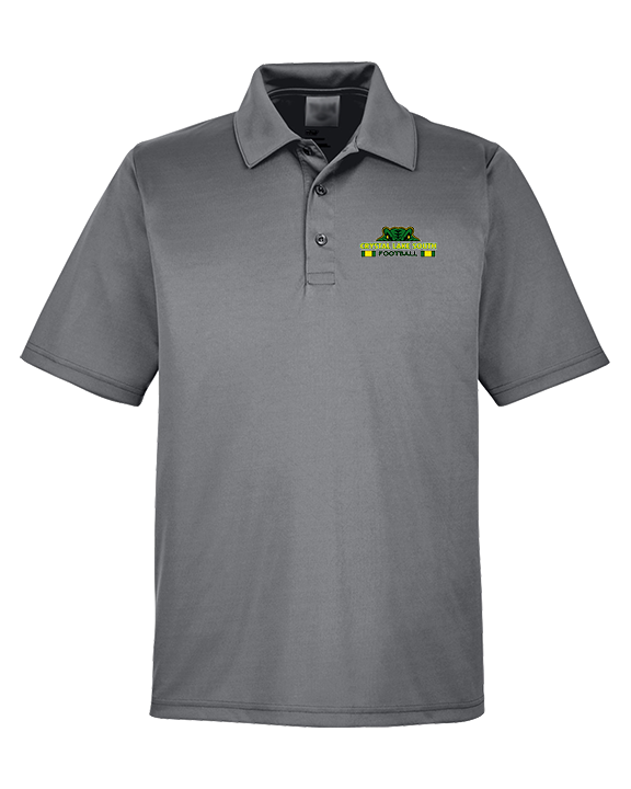 Crystal Lake South HS Football Stacked - Mens Polo