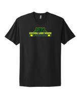 Crystal Lake South HS Football Stacked - Mens Select Cotton T-Shirt