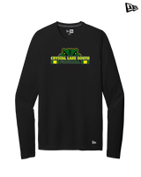 Crystal Lake South HS Football Stacked - New Era Performance Long Sleeve