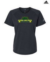 Crystal Lake South HS Football Stacked - Womens Adidas Performance Shirt