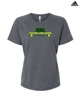 Crystal Lake South HS Football Stacked - Womens Adidas Performance Shirt