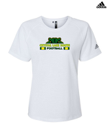 Crystal Lake South HS Football Stacked - Womens Adidas Performance Shirt