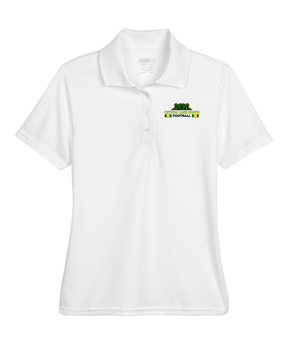 Crystal Lake South HS Football Stacked - Womens Polo