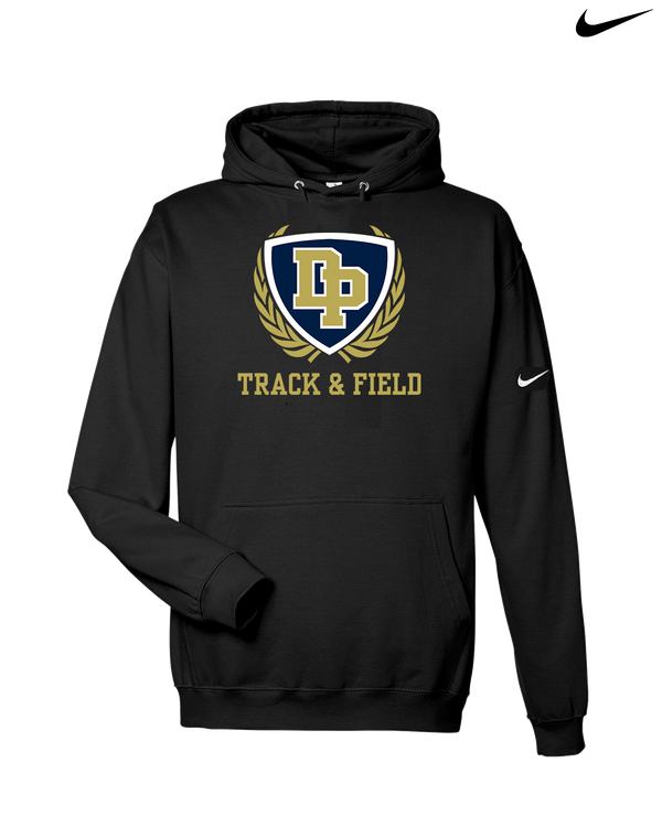 Dos Pueblos HS Track Logo - Nike Club Fleece Hoodie