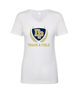 Dos Pueblos HS Track Logo - Womens V-Neck