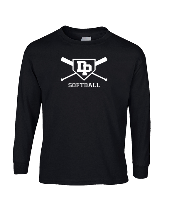 Dos Pueblos HS Softball Logo 02 - Cotton Longsleeve