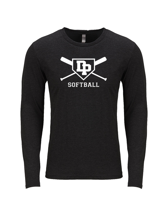 Dos Pueblos HS Softball Logo 02 - Tri-Blend Long Sleeve