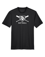 Dos Pueblos HS Softball Logo 02 - Youth Performance Shirt