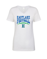 Eastlake HS Football Option 7 - Womens V-Neck