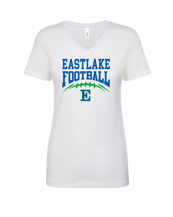Eastlake HS Football Option 7 - Womens V-Neck