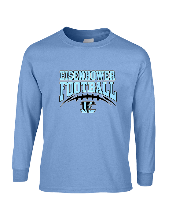 Eisenhower HS Football School Football - Cotton Longsleeve