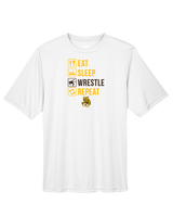 El Camino HS Wrestling Eat Sleep Wrestle - Performance Shirt