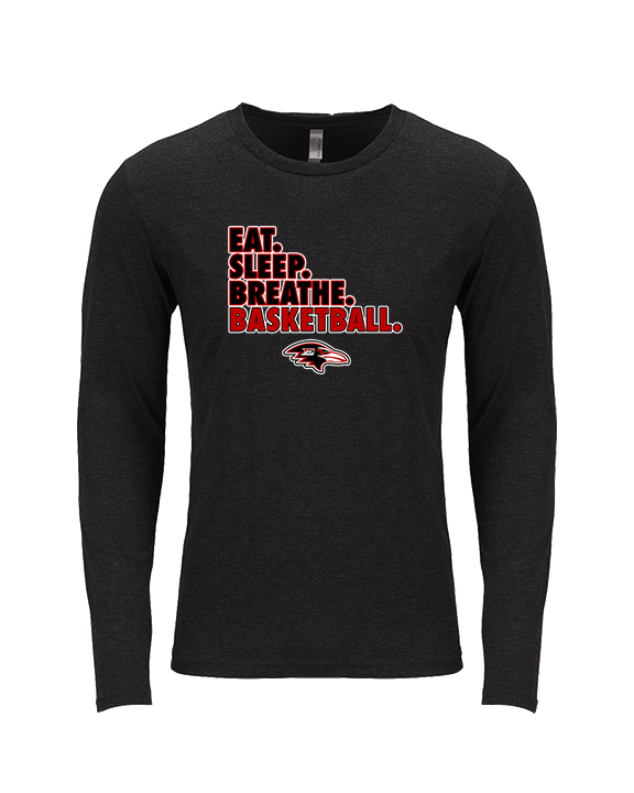 Empire HS Boys Basketball Eat Sleep Breathe - Tri-Blend Long Sleeve