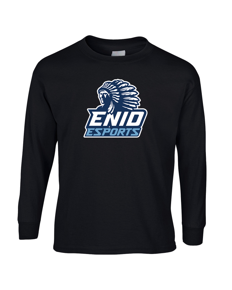 Enid HS Esports Logo - Mens Basic Cotton Long Sleeve