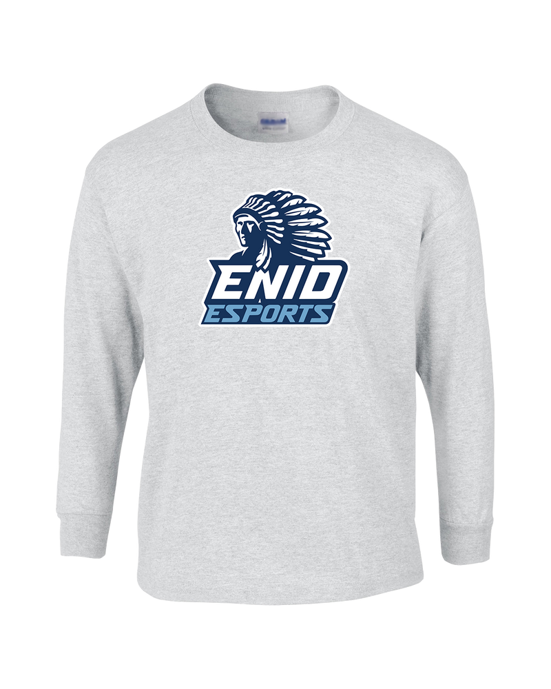 Enid HS Esports Logo - Mens Basic Cotton Long Sleeve