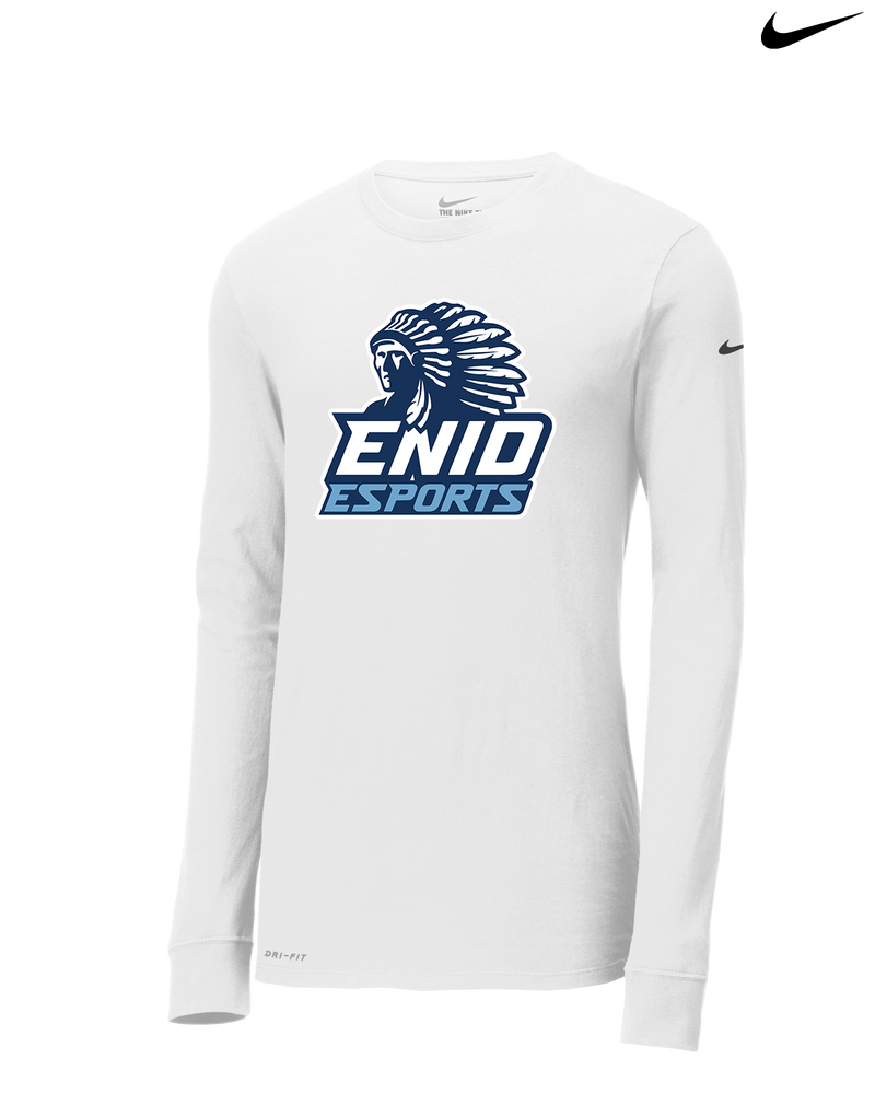 Enid HS Esports Logo - Nike Dri-Fit Poly Long Sleeve