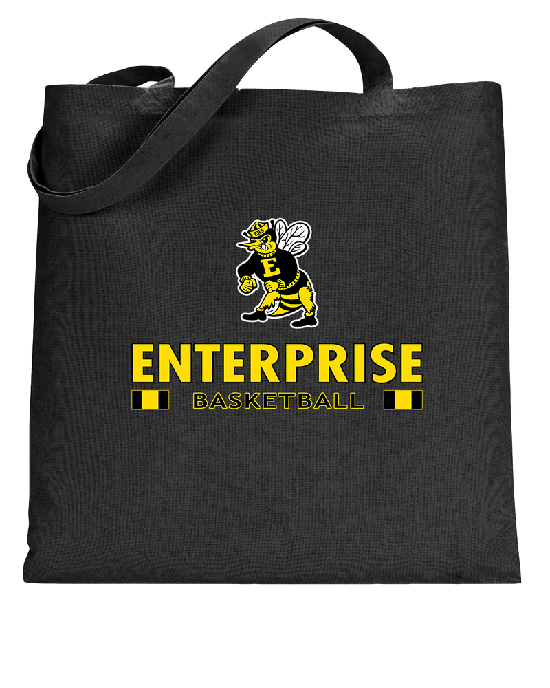 Enterprise HS  Girls Basketball Stacked - Tote Bag
