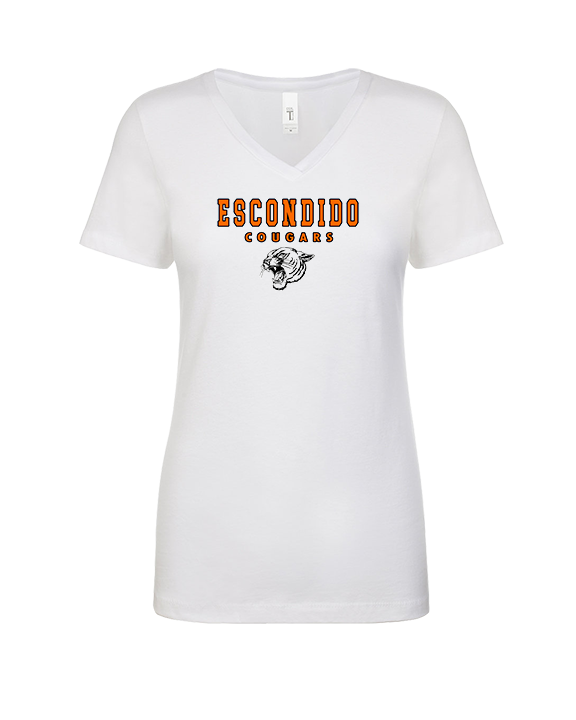 Escondido HS Athletics Block - Womens V-Neck