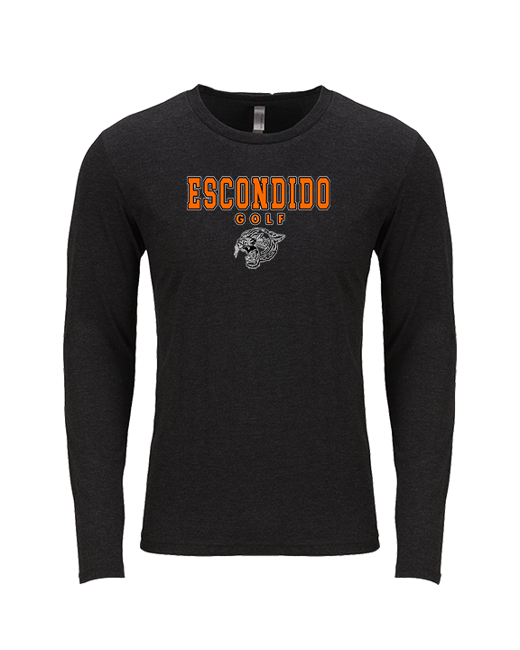 Escondido HS Girls Golf Block - Tri-Blend Long Sleeve