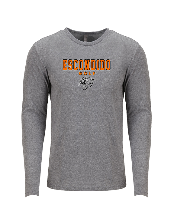 Escondido HS Girls Golf Block - Tri-Blend Long Sleeve