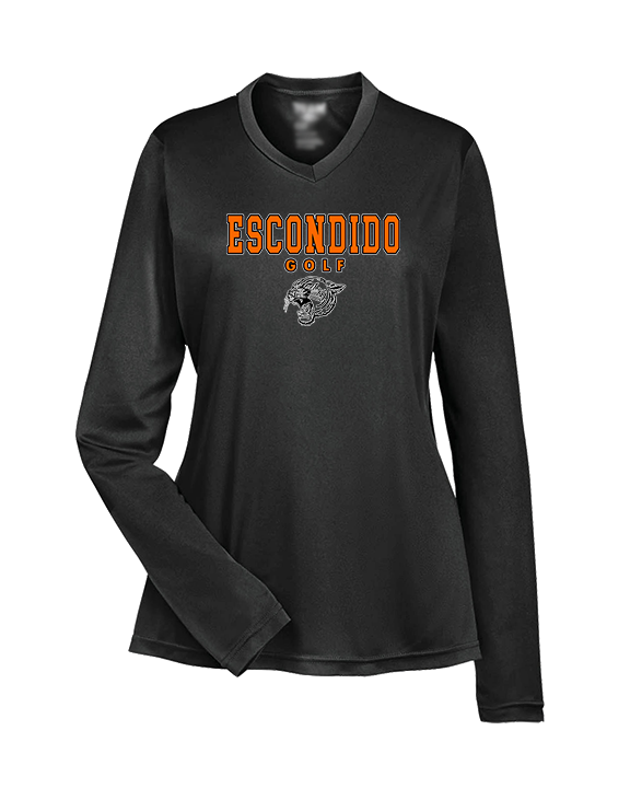 Escondido HS Girls Golf Block - Womens Performance Longsleeve