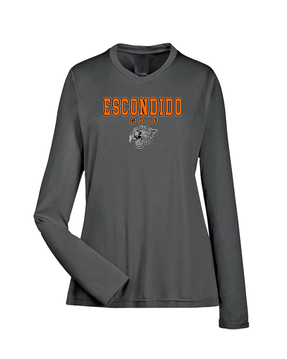 Escondido HS Girls Golf Block - Womens Performance Longsleeve