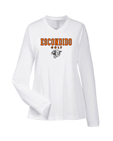 Escondido HS Girls Golf Block - Womens Performance Longsleeve