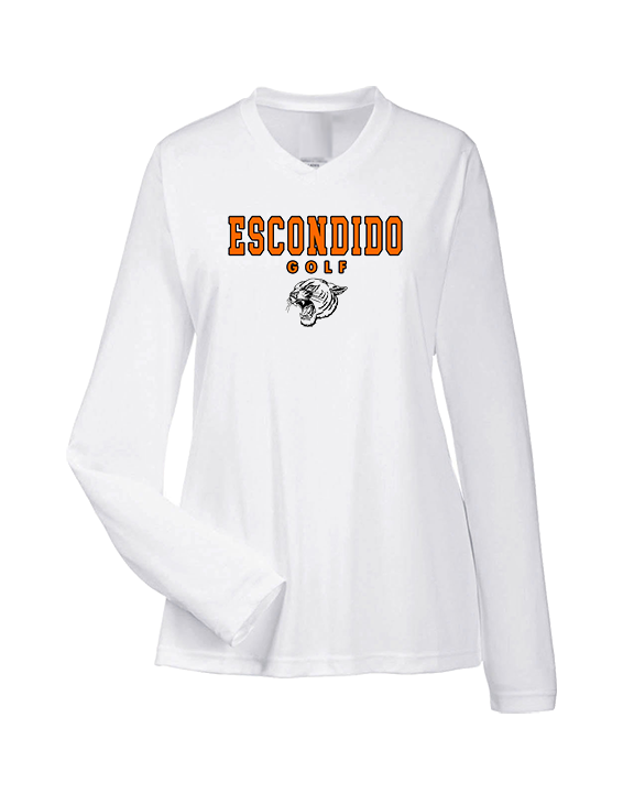 Escondido HS Girls Golf Block - Womens Performance Longsleeve