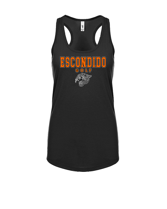 Escondido HS Girls Golf Block - Womens Tank Top