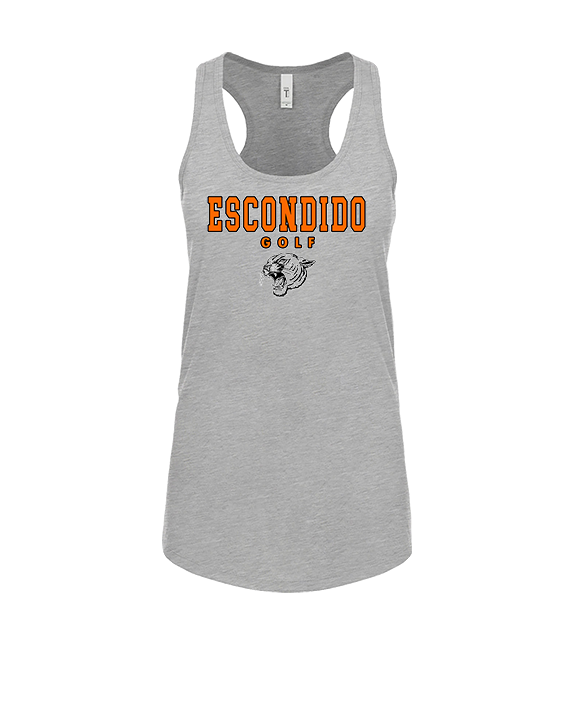 Escondido HS Girls Golf Block - Womens Tank Top