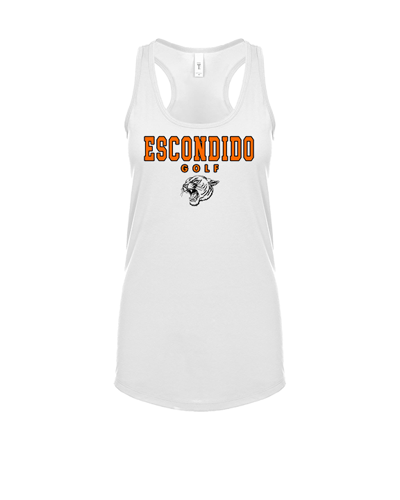 Escondido HS Girls Golf Block - Womens Tank Top