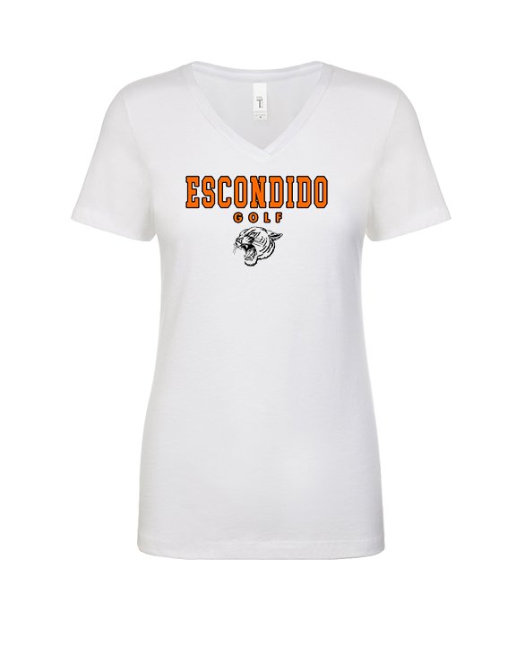 Escondido HS Girls Golf Block - Womens Vneck