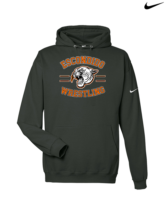 Escondido HS Wrestling Curve - Nike Club Fleece Hoodie